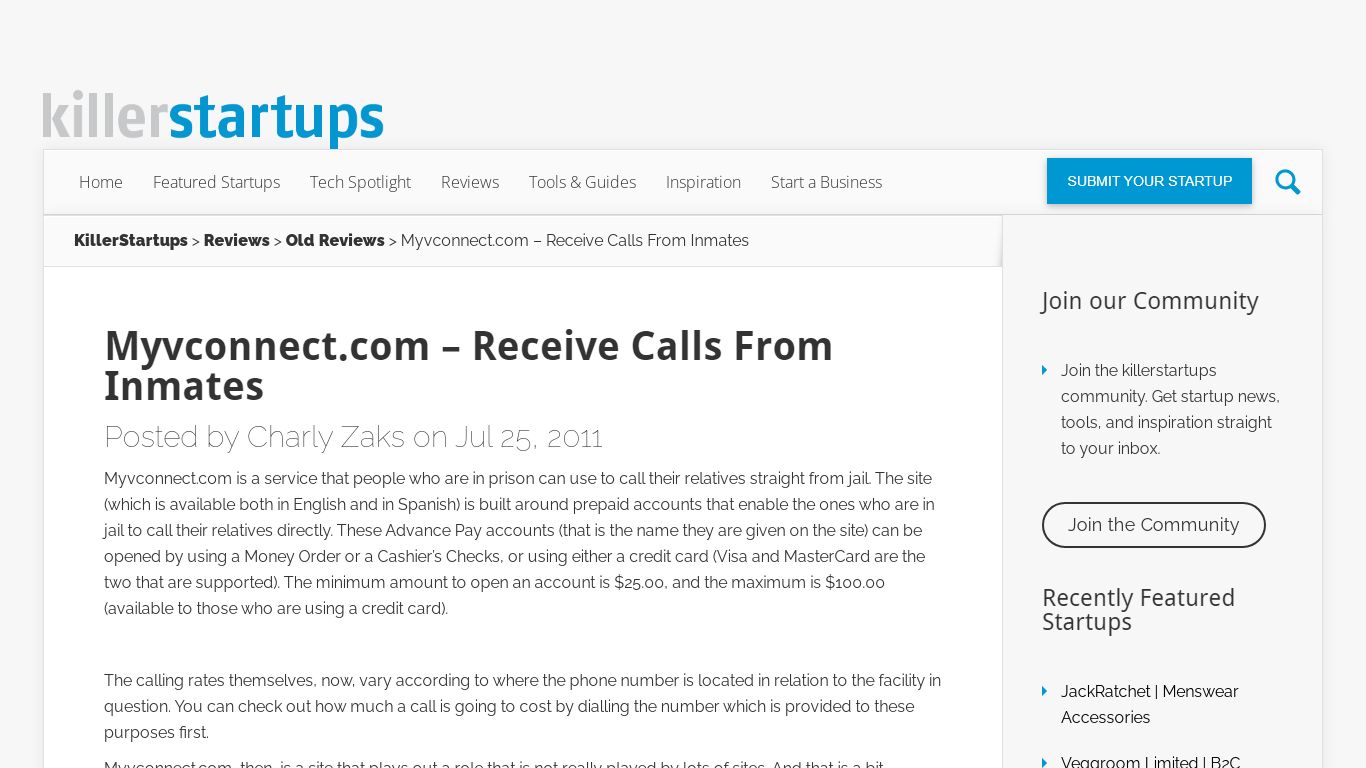 Myvconnect.com – Receive Calls From Inmates
